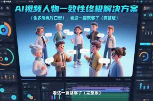 AI视频人物一致性终极解决方案（含多角色对口型），看这一篇就够了（完整版）-网创资源