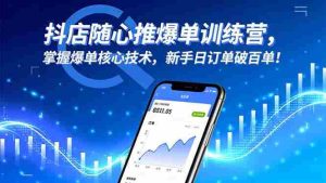 （16526期）抖店随心推爆单训练营，掌握爆单核心技术，新手日订单破百单！-网创资源