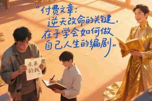 付费文章：逆天改命的关键，在于学会如何做自己人生的编剧-网创资源