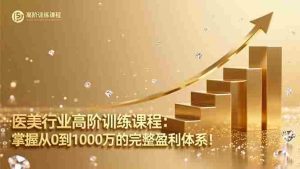 （16508期）医美行业高阶训练课程：掌握从0到1000万的完整盈利体系！-网创资源