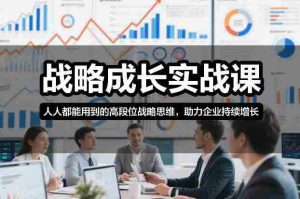 战略成长实战课，人人都能用到的高段位战略思维，助力企业持续增长-网创资源