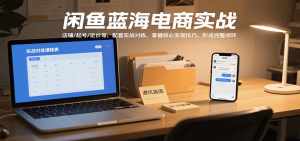 闲鱼蓝海电商实战，涵盖店铺、起号、定价等，配套实战对练，掌握核心变现技巧-网创资源