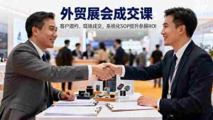 （16356期）外贸展会成交课，含目标制定、客户邀约、现场成交，系统化SOP提升参展ROI-网创资源