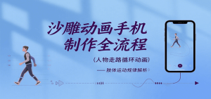沙雕动画手机制作全流程，关键帧动画、走路、表情变换、场景反向移动、车内人物添加等-网创资源