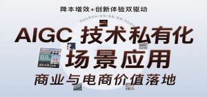 AIGC技术私有化场景应用，内容创作/视觉设计/私有化部署/商业应用/电商运营等-网创资源