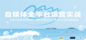 自媒体全平台运营实战，主流平台的账号搭建、爆款内容生产、矩阵引流及电商变现-网创资源
