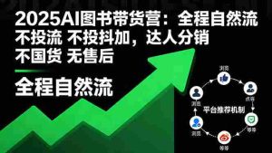 （16198期）2025AI图书带货营：全程自然流 不投流 不投抖加，达人分销 不国货 无售后-网创资源
