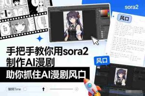 手把手教你用sora2制作AI漫剧，助你抓住AI漫剧风口-网创资源