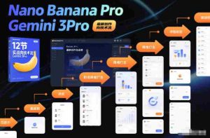 Nano Banana Pro Gemini 3Pro，最新创作实战课，12节实战向技术流，职场降维打击-网创资源