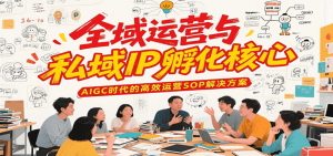 全域运营与私域IP孵化核心，AIGC时代的高效运营SOP解决方案-网创资源