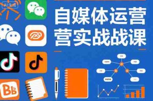 自媒体运营实战课，掌握一套系统的自媒体运营底层方法论，成为优秀的内容创作者-网创资源