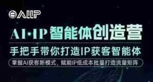 AI·IP智能体创造营，手把手带你打造IP获客智能体，高成交创始人IP课-网创资源