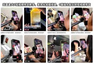 抖音某大V短视频带货教学，差异化拍摄搭建，0基础也能玩转短视频带货-网创资源