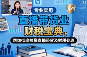 直播带货业财税宝典，帮你彻底搞懂直播带货及财税处理-网创资源