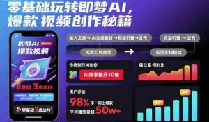 零基础玩转即梦AI，爆款视频创作秘籍-网创资源