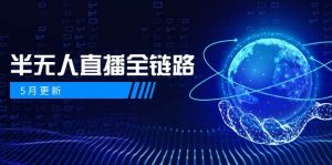 半无人直播全链路：AI数字人+千川截流实战，女装选品与防违规处理稳定玩法（5月更新）-网创资源
