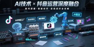 （15630期）AI技术与抖音运营的深度融合应用：涵盖账号搭建、内容创作、收益变现等-网创资源