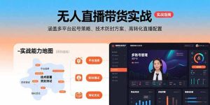 （15622期）无人直播带货实战，涵盖多平台起号策略、技术防封方案、高转化直播配置-网创资源
