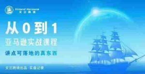 从0-1亚马逊实战课程，亚马逊从0-1，从1-10实操变现-网创资源