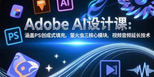 （15469期）Adobe AI设计课：涵盖PS创成式填充，萤火虫三核心模块，视频音频延长技术-网创资源
