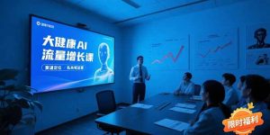 （15396期）大健康AI流量增长课，赛道定位方法论，AI数字人内容生产，私域转化运营…-网创资源