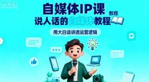 自媒体IP课，说人话的自媒体教程-网创资源