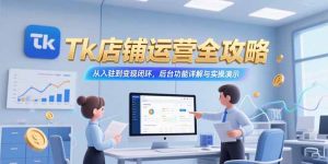 （15345期）Tk店铺运营全攻略，从入驻到变现闭环，后台功能详解与实操演示-网创资源