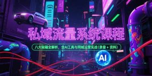 （15284期）私域流量系统课程，八大秘籍全解析，含AI工具与同城运营实战(录音+资料)-网创资源