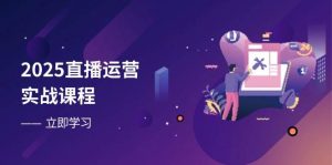 2025直播运营实战课程，零基础入门到流量优化，快速提升直播间表现-网创资源