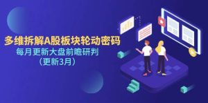 多维拆解A股板块轮动密码，每月更新大盘前瞻研判（更新3月）-网创资源