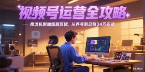 （15217期）2025视频号运营全攻略，推流机制加短剧剪辑，从养号到日销34万实战-网创资源