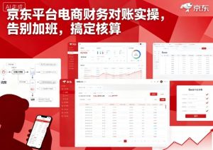 京东平台电商财务对账实操，告别加班，搞定核算-网创资源