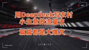 用DeepSeek写农村小生意做流量主，篇篇都是大爆文-网创资源