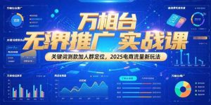 （15192期）万相台无界推广实战课，关键词测款加人群定位，2025电商流量新玩法-网创资源