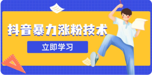 3月最新抖音暴力涨粉技术，快速涨粉安全无风险，一天涨1-10W粉-网创资源