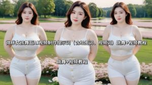微胖女孩舞蹈AI视频制作提示词（含绘图词、视频词） 跳舞+视频教程-网创资源