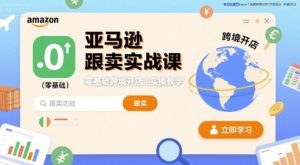亚马逊跟卖实战课，零基础跨境开店实操教学-网创资源