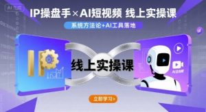 IP操盘手线上实操课，AI短视频线上课-网创资源