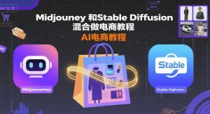 Midjourney和Stable Diffusion混合做电商教程-ai电商教程-网创资源