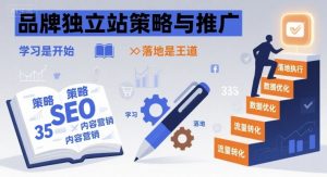 品牌独立站策略与推广，学习是开始，落地是王道-网创资源