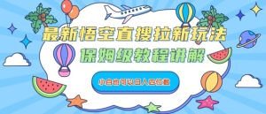 最新悟空直搜拉新玩法，保姆级教程讲解，小白也可以日入四位数-网创资源