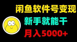 闲鱼软件号变现，新手就能干，月入5k+-网创资源