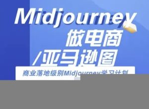 Midjourney做电商亚马逊图-商业落地级别Midjourney学习计划-AI跨境电商教程-网创资源