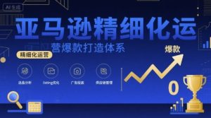 亚马逊精细化运营爆款打造体系，视频课+全套资料文档-网创资源