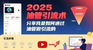 2025油管引流术，分享我是如何通过油管做引流的-网创资源
