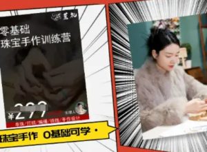 小集电商水晶直播带货课-抖音电商教程-网创资源