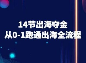 14节出海夺金从0-1跑通出海全流程-跨境电商教程-网创资源