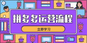 （14503期）拼多多运营流程，从选品到流量，全链路运营技巧，助力店铺爆单-网创资源