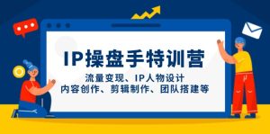 （14502期）IP操盘手特训营，流量变现、IP人物设计、内容创作、剪辑制作、团队搭建等-网创资源