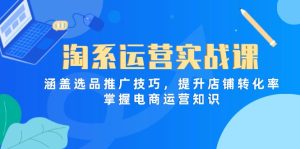 （14427期）淘系运营实战课，涵盖选品推广技巧，提升店铺转化率，掌握电商运营知识-网创资源